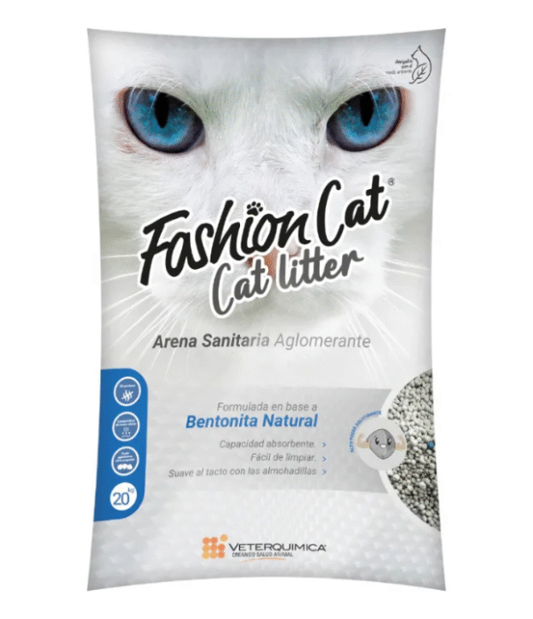 Arena Sanitaria FashionCat-Bentonita Natural 20 kg
