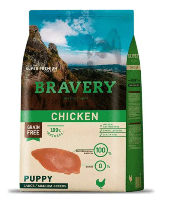 Bravery Chicken Puppy Large/Medium Breeds 12 Kg