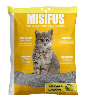 Arena Sanitaria Aglutinante Misifus 20kg Limón