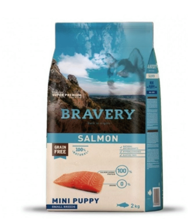Diseño sin título (24) BRAVERY SALMON MINI PUPPY SMALL BREEDS 2 KG