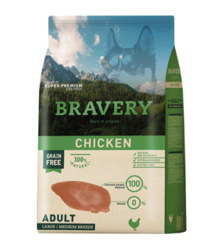 BRAVERY CHICKEN ADULT LARGE/MEDIUM BREEDS 4 KG
