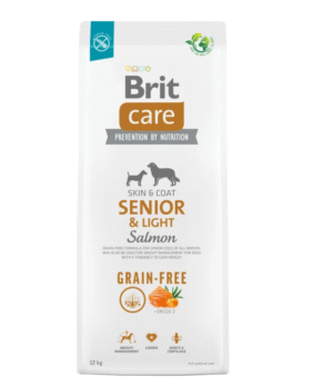 BRIT CARE DOG GRAIN-FREE SENIOR & LIGHT SALMON 12 kg
