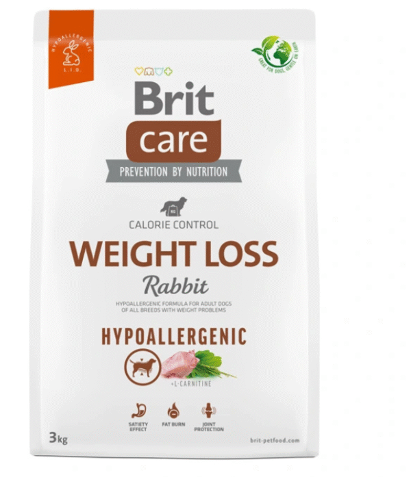 BRIT CARE DOG HYPOALLERGENIC WEIGHT LOSS RABBIT 3 KG