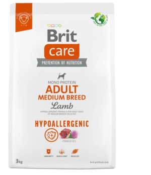 BRIT CARE DOG HYPOALLERGENIC ADULT MEDIUM BREED LAMB 12 KG