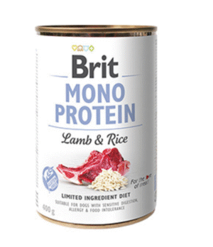 34 BRIT MONO PROTEIN LAMB & RICE 400 GR