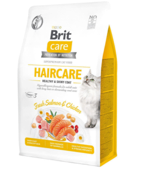 BRIT CARE CAT GRAIN-FREE HAIRCARE HEALTHY & SHINY COAT 2 KG